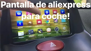 Pantalla de AliExpress para el Peugeot 206 cc 2.0 GTI radio android