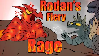 Godzilla KOTM| Rodan's Fiery Rage Attack! (Godzilla Comic Dub)