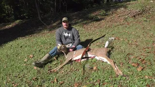 Traditional Bow Hunt In Ohio (Recurve Bow) Big Doe Down!