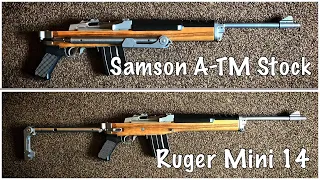 Samson A-TM folding Stock Unboxing and Install on Ruger Mini 14