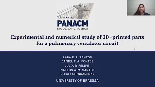 Experimental and numerical study of 3D-printed parts for a pulmonary ventilator circuit