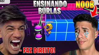 ENSINEI UM INICIANTE A FAZER AS BURLAS MAIS SIMPLES DO BLOCK DASH E DEPOIS TENTAMOS ZERAR