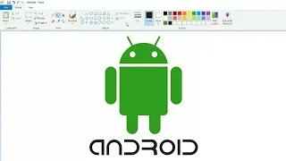 How to draw the Android logo using MS Paint | How to draw on your computer