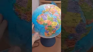 глобус обзор на подарок со дня рождения "10"лет