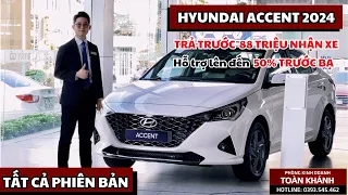 Chỉ từ 88 TRIỆU Nhận ngay HYUNDAI ACCENT 2024 | Giá lăn bánh TẤT CẢ PHIÊN BẢN Số sàn - Số tự động