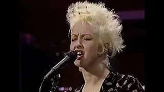 Cyndi Lauper & Billy Joel & Ben E. King 2-4-88 late night TV performance