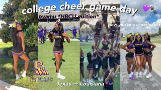 TRAVEL VLOG: college CHEER game day (HBCU edition) *pvamu* | zoe rose