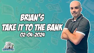 Free NBA Betting Predictions Today 2/4/24 NBA Picks | Brian's Take it to the Bank