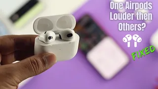 Fixed: One AirPods Louder Than the Other! [AirPods 3/2/1 or Pro]