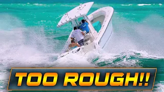 CONDITIONS ARE TOO ROUGH FOR SMALL BOATS! | HAULOVER INLET | WAVY BOATS