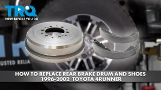 How to Replace Rear Brake Drum and Shoes 1996-2002 Toyota 4Runner