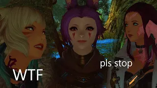 I forgot to turn off mods for cutscenes.. Final Fantasy XIV