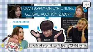 HOW I APPLY ON JYP ONLINE GLOBAL AUDITION 2020? (VIDEO TUTORIAL) 💙