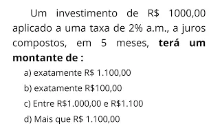 QUESTÃO  DE JUROS COMPOSTOS IMPERDIVEL EM PROVA | PROIBIDO ERRA!!! @JovemProfessor