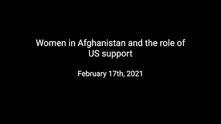 Women in Afghanistan and the role of US support