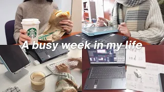 A busy work week in my life 💻 kinda productive, kinda chaotic days, lots of work | freelancer vlog