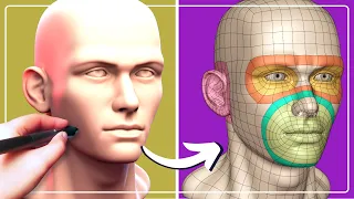 Easy, Simple and Clean Head Retopology Tutorial | Blender 3D