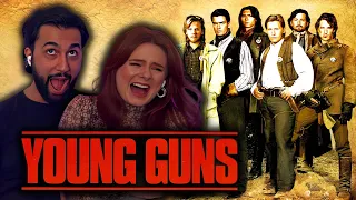 BRITISH COUPLE WATCH *Young Guns (1988)* FOR THE FIRST TIME!!