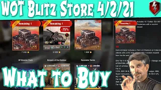 What to Buy in Store WOT Blitz 04/02/2021 | Littlefinger on World of Tanks Blitz