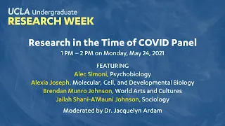 Research in the Time of COVID Panel | Monday, May 24, 2021