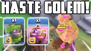 Endless Haste + Mountain Golem = WOW!!! New Clan Capital Attack (Clash of Clans)