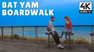 Bat Yam Boardwalk, Israel | 4K 60 FPS UHD Relaxing Virtual Walk