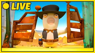 [LIVE 🔴] The Rabbids in the Wild West |  Rabbids Invasion | Cartoon for Kids