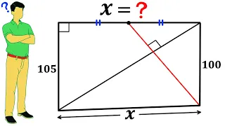 Calculate the distance X in the quadrilateral | Important Geometry skills explained