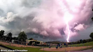 Supercell with Incredible Lightning Barrage, Ellenville NY, August 12, 2023