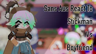 Sans Aus React To Stickman Vs. Boyfriend Mod [Original Lmao?]