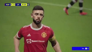 eFootball 2022 (pes 2022) gameplay Manchester United vs Liverpool