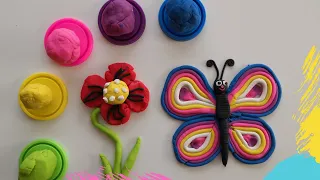 Povestea fluturelui - Cum modelam un fluturas din plastilina - Invatam Zi de Zi