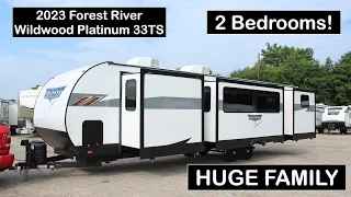 2 bedroom Travel Trailer with Washer/Dryer! 2023 Wildwood Platinum 33TS