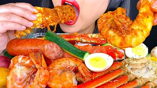 ASMR GIANT SEAFOOD BOIL KING CRAB, LOBSTER, SHRIMP (NO TALKING) Compilation ASMR Phan