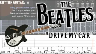 Learn to play the Beatles' "Drive My Car" with this easy lesson (Guitar tab, chords, & lyrics)