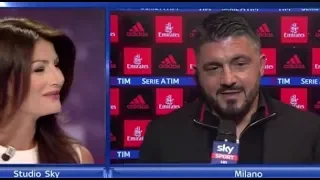 Gattuso Ilaria d'Amico - dai un bacio con la lingua a Buffon