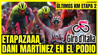 💥R-E-V-O-L-C-Ó-N en el #giroditalia 🟡​🔵​🔴​COLOMBIA EN EL PODIO AL FINAL ETAPA 2