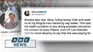 PH Senator Lacson: I hope Duterte is done playing 'hide and seek' | ANC