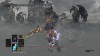 Dark Souls 3 - Nameless King vs Sellsword Twinblades - NG+7 - NO DAMAGE