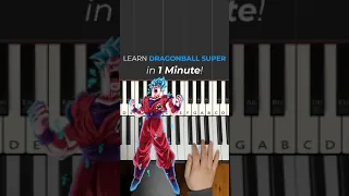 How to play Dragon Ball Super Clash Of Gods on Piano in Under 1 Minute