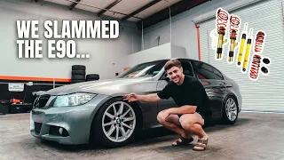 BMW E90 BEST COILOVER INSTALL AND OVERVIEW! (MTS TECHNIK COILOVERS)