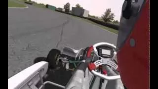 Lap around Kart Track. Donbass-Kart. KartRacing Pro. Helmet cam 2