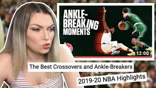 New Zealand Girl Reacts to 🅽🅱🅰 BEST CROSSOVERS AND ANKLE BREAKERS !! 🏀