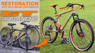 Bike Restoration - GT Avalanche All Terra Converted to Gravel Bike Disc Brake & 1by Setup