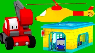 The HOSPITAL - Learn with Tiny Trucks: bulldozer, crane, excavator | Educational cartoon for kids