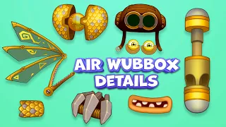 All Air Wubbox Details Construction. MSM ANIMATION. | My Singing Monsters |