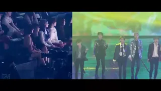 TWICE Reaction To BTS Performance IDOL MGA Awards