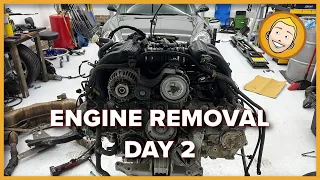 Porsche Boxster 986 Engine Removal - Day 2 (BBB Part 5)