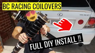 Lexus Is300 BC RACING coilovers install guide
