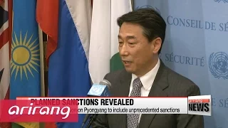 UN Security Council's draft of toughest sanctions on North Korea revealed
